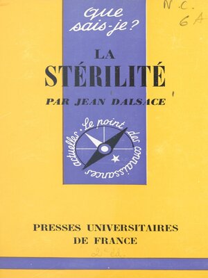 cover image of La stérilité